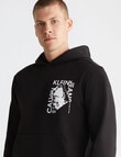 Calvin Klein Modern Metals Graphic Hoodie, Black product photo