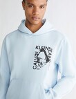 Calvin Klein Modern Metals Graphic Hoodie, Keepsake Blue product photo