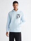 Calvin Klein Modern Metals Graphic Hoodie, Keepsake Blue product photo View 02 S
