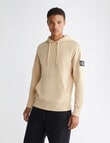 Calvin Klein Badge Hoodie, Sand product photo View 02 S