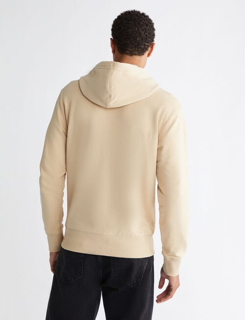 Calvin Klein Badge Hoodie, Sand product photo View 03 L