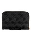 Guess Noreen Medium Zip Around Wallet, Coal Logo product photo View 02 S