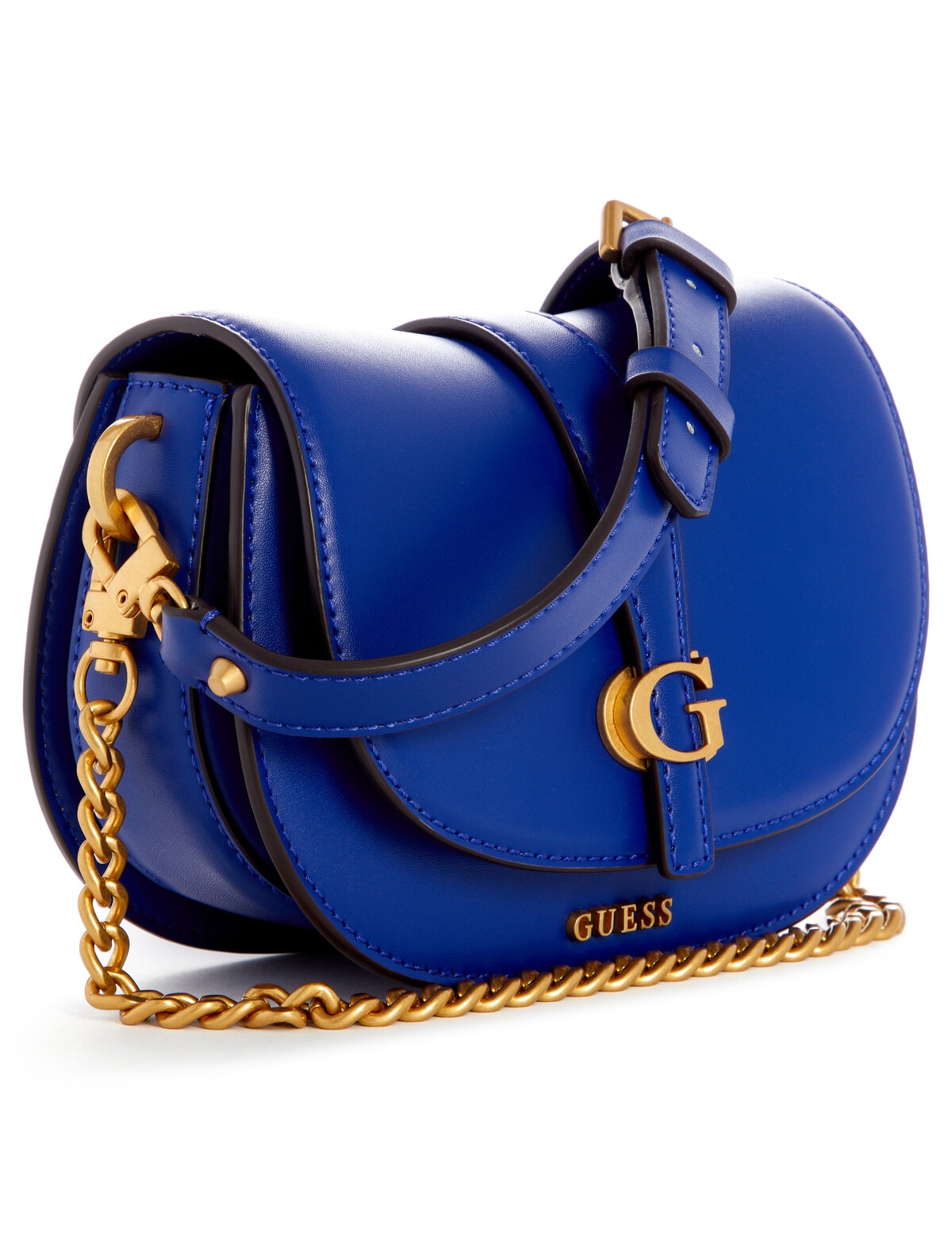 Guess Kube Mini Crossbody Flap Bag, Navy Handbags