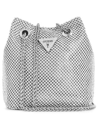 GUESS Lua Pouch Borsa A Tracolla Donna – Colore Verde Smeraldo (Emerald), Dimensioni 13x16x8,5 Cm, Tracolla Regolabile, Fodera Interna