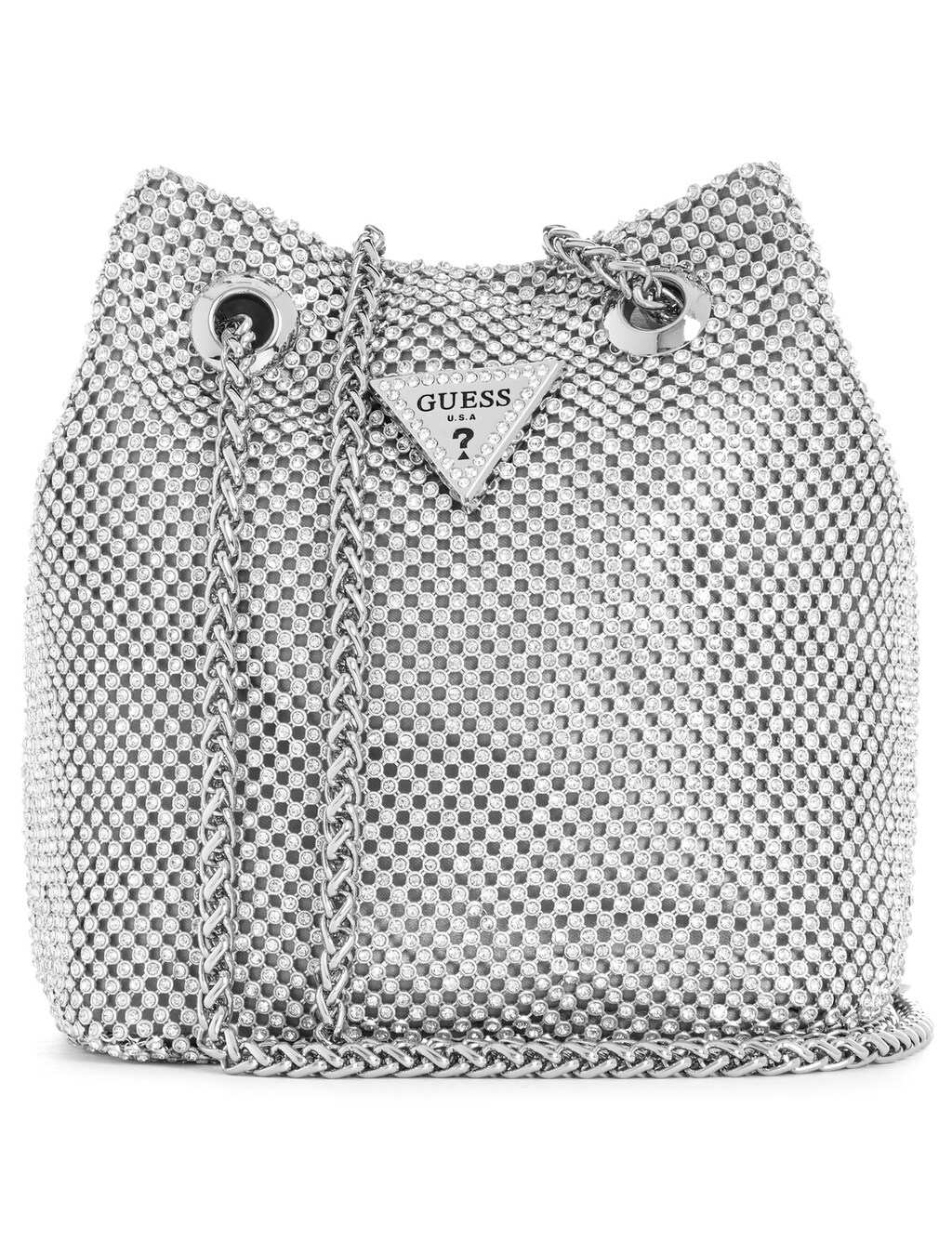 GUESS Lua Pouch Borsa A Tracolla Donna – Colore Verde Smeraldo (Emerald), Dimensioni 13x16x8,5 Cm, Tracolla Regolabile, Fodera Interna