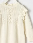 Little Bundle Knit Dress, Vanilla product photo View 03 S