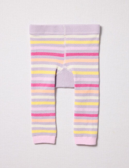 Teeny Weeny Cotton Butterfly Jaquard Leggings, Lilac product photo