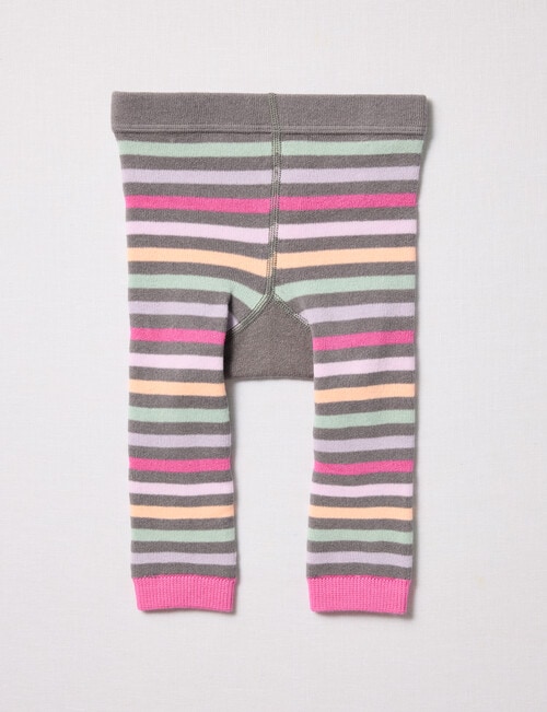 Teeny Weeny Cotton Ladybug Jaquard Leggings, Grey product photo