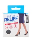 Bonds Relief Support Sheer Pantyhose, 20D, Black product photo View 03 S