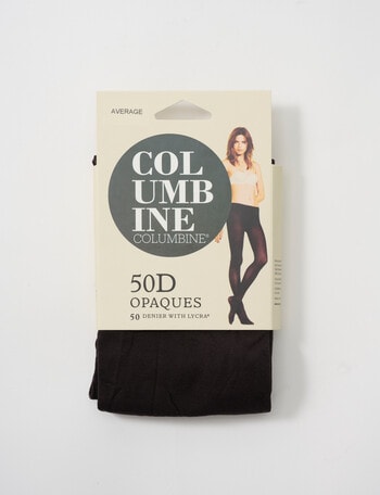 Columbine Soft Opaque Tights, 50D, Espresso product photo
