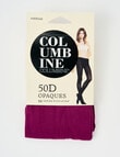 Columbine Soft Opaque Tight, 50D, Magenta product photo View 02 S