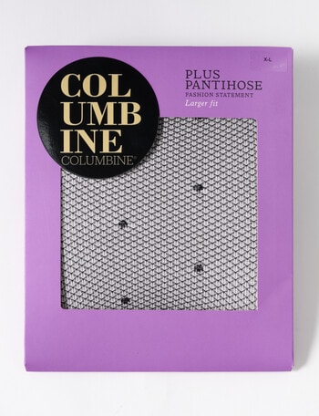 Columbine Plus Ladylike Pantihose, Black product photo