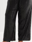 Studio Curve Sequins Pant, Black product photo View 04 S