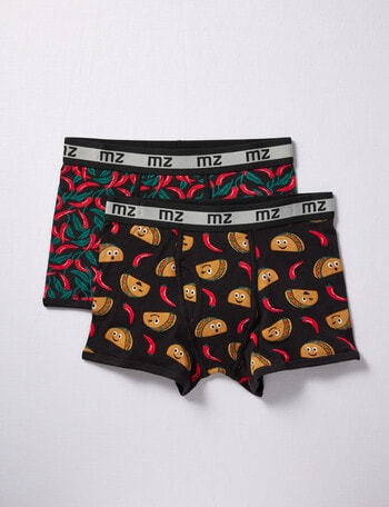 Mazzoni Open Front Print Trunk, 2-Pack, Taco & Chilli product photo