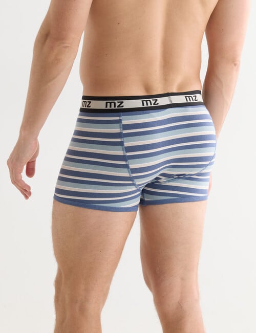 Mazzoni Open Front Stripe Trunk, 2-Pack, Blue Stripe & Plain Blue product photo View 02 L