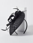 Harlow Melbourne Fascinator, Black product photo View 02 S