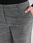 Oliver Black Straight Leg Classic Pant, Charcoal Check product photo View 04 S