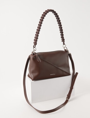 Whistle Accessories Braided Handle Bag, Chocolate product photo