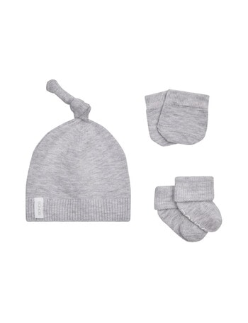 Bonds Newbies Beanie Set, Luxe Grey Marle product photo