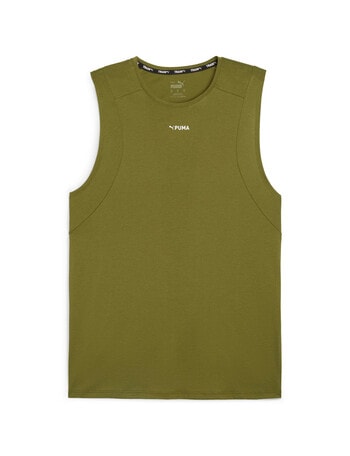 Puma Fit TriBlend Sleeveless Top, Olive product photo