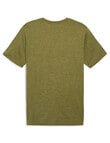 Puma Cat T-Shirt, Olive Green Heather product photo View 02 S