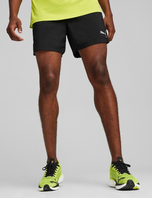 Puma Favourite Velocity 7" Run Shorts, Black product photo View 03 L