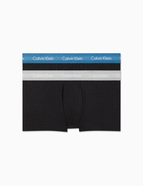 Calvin Klein Cotton Stretch Low Rise Trunk, 2-Pack, Black product photo