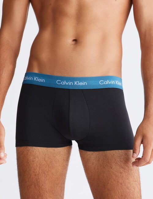 Calvin Klein Cotton Stretch Low Rise Trunk, 2-Pack, Black product photo View 02 L