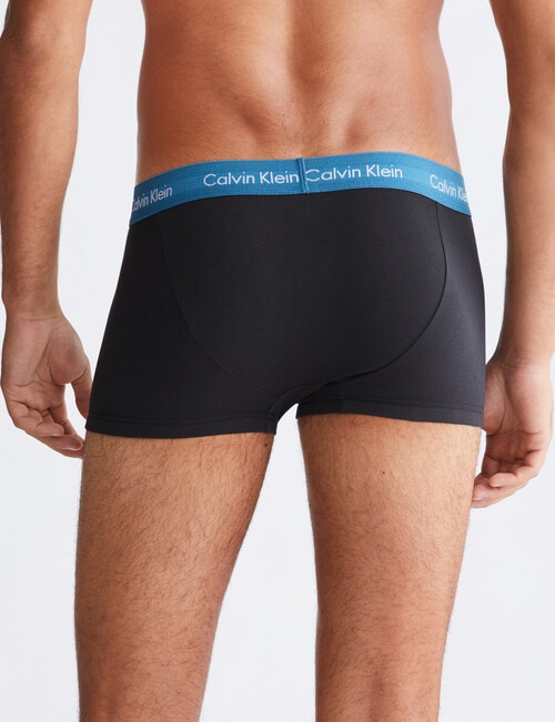 Calvin Klein Cotton Stretch Low Rise Trunk, 2-Pack, Black product photo View 03 L