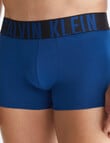 Calvin Klein Intense Power Cotton Trunk, 3-Pack, Navy Peony, Black & Blue Atoll product photo View 04 S