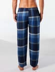 Mitch Dowd Midnight Check Bamboo Flannel Sleep Pant, Blue product photo View 02 S