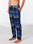 Mitch Dowd Midnight Check Bamboo Flannel Sleep Pant, Blue product photo View 03 S
