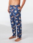 Mitch Dowd Rescue Dogs Cotton Flannel Sleep Pant, Blue product photo View 03 S