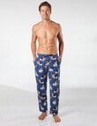 Mitch Dowd Rescue Dogs Cotton Flannel Sleep Pant, Blue product photo View 04 S