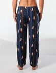 Mitch Dowd Night Owls Cotton Flannel Sleep Pant, Navy product photo View 02 S