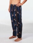 Mitch Dowd Night Owls Cotton Flannel Sleep Pant, Navy product photo View 03 S