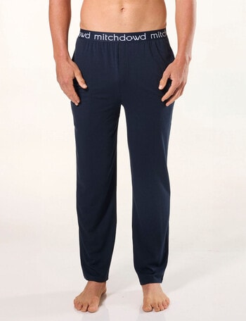 Mitch Dowd Soft Bamboo-blend Knit Sleep Pants, Navy product photo