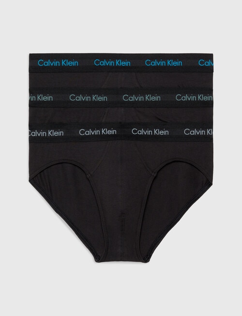 Calvin Klein Engineered Cotton Stretch Hip Brief, 3-Pack, Black product photo