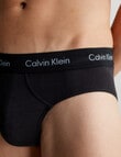 Calvin Klein Engineered Cotton Stretch Hip Brief, 3-Pack, Black product photo View 05 S