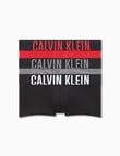 Calvin Klein Intense Power Low Rise Trunk, 3-Pack, Black, Grey Sky & Pompeian Red product photo