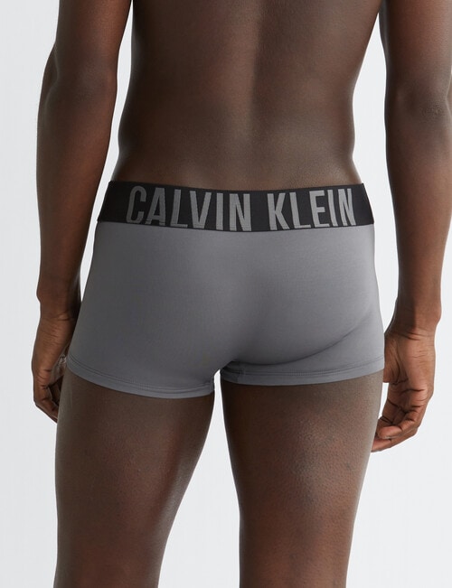 Calvin Klein Intense Power Low Rise Trunk, 3-Pack, Black, Grey Sky & Pompeian Red product photo View 03 L