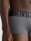 Calvin Klein Intense Power Low Rise Trunk, 3-Pack, Black, Grey Sky & Pompeian Red product photo View 04 S