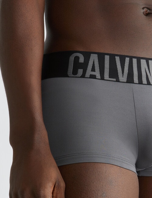 Calvin Klein Intense Power Low Rise Trunk, 3-Pack, Black, Grey Sky & Pompeian Red product photo View 04 L