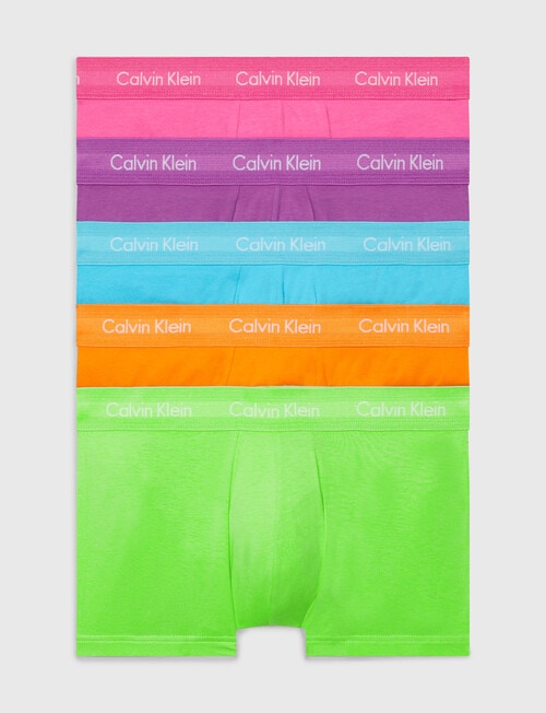 Calvin Klein Cotton Stretch Low Rise Trunk, 5-Pack, Pride product photo