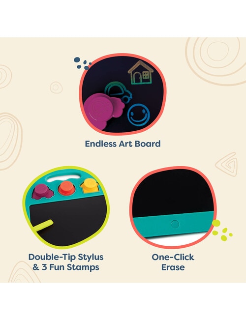 B. Rainbow Doodles LCD Drawing Tablet product photo View 04 L