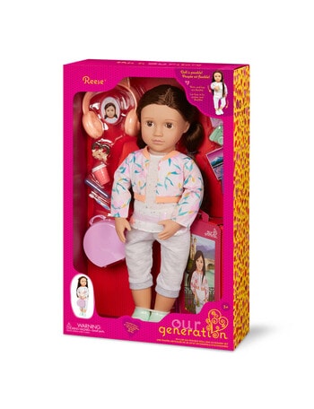 Our Generation Reese Deluxe Travel Doll with Book product photo
