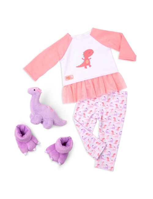 Our Generation Deluxe Dinosaur Print Pyjama Outfit product photo View 02 L