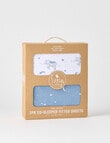 Little Textiles Co-Sleeper Fitted Sheet, 2-Pack, Elephants product photo View 02 S
