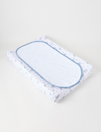 Little Textiles Change Pad Cover & Waterproof Liner Set, Elephants product photo