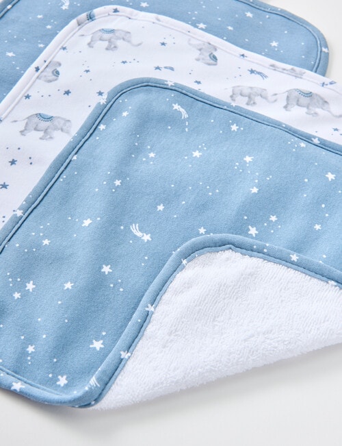 Little Textiles Wash Cloth, 4-Pack, Elephants product photo View 03 L